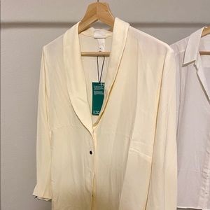 Cream Blouse with Cute Buttons